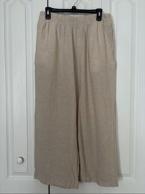 OLD NAVY Wide-Leg Linen Blend Pants